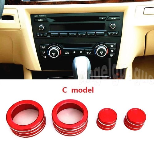 Car Center console air conditioning volume control knob button ring cover  frame sticker For BMW 3 series E90 E92 - buy Car Center console air  conditioning volume control knob button ring cover