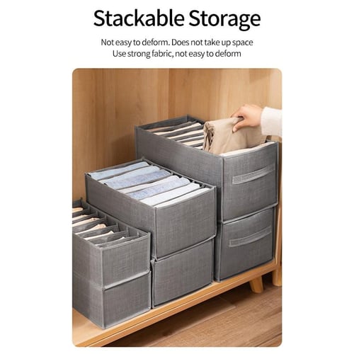 Foldable Divider Drawer Closet Organizer - DIY Underwear Sorting Storage  Box 1pc