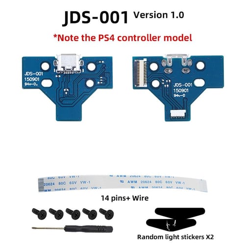 Playstation PS4 Controller USB Charging Port Socket Circuit Board / Ribbon  Cable