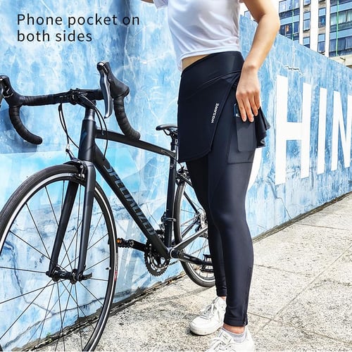 WOSAWE Womens Cycling Tights Bike Gel Padded Pants Breathable Sports  Legging