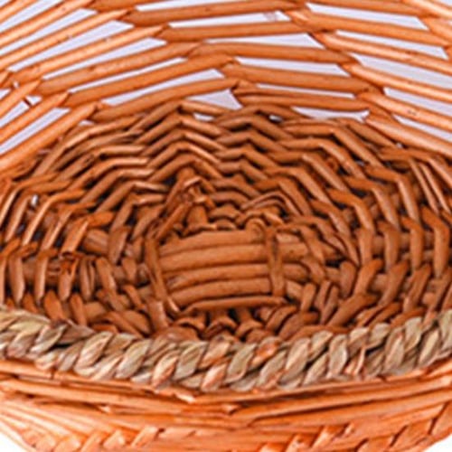 Straw Casserole Tray Wire Frame Anti-scald Wicker Useful Kitchen 