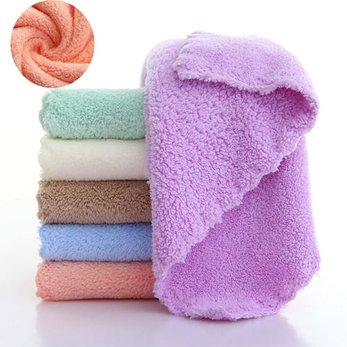 Coral Fleece Dish Towel,Super Absorbent Cleaning Cloths,Nonstick Oil Rags  for Kitchen,1Pcs 