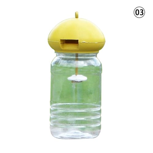 1pc Fruit Fly Trap Killer Yellow Plastic Drosophila Trap Anti Fly