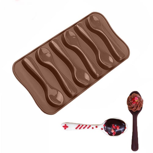 Chocolate Mold Silicone Spoon Shape Cake Baking Mold Biscuit Candy