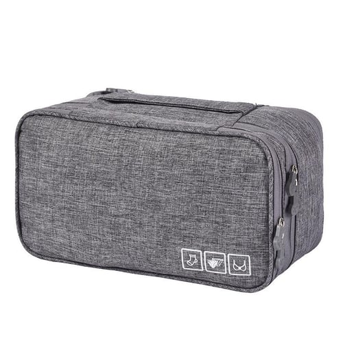 1pc Travel Underwear Organizer, Double-layer Bra Underwear Pantyhose Socks  Storage Bag, Portable Packing Cube For Travel