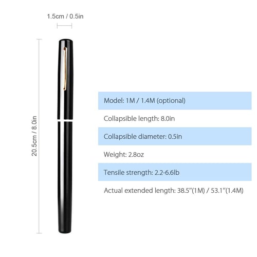 1M / 1.4M Pocket Collapsible Fishing Rod Reel Combo Mini Pen