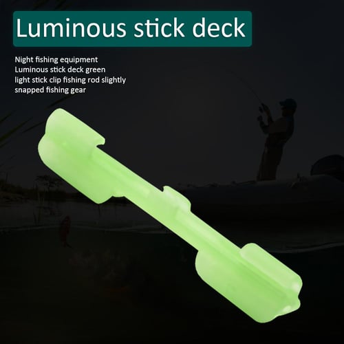 1 Piece Durable Fishing Rod Tip Glow Sticks Floats Glow Stick Night Fishing  Light Fishing Green Fluorescent Electronic Light 