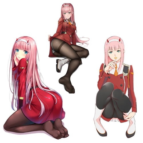 Darling in the Franxx - Zero Two Anime Decal Sticker for Car/Truck/Laptop