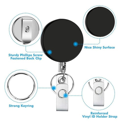 ABS Plastic Metal Retractable Pull Badge Reel for Nurse Staff Work Card  Belt Chest Pocket Clip Key Chain Pass Card Badge Lanyard - buy ABS Plastic  Metal Retractable Pull Badge Reel for