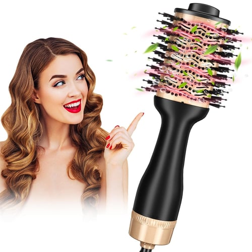 One Step Hot Air Brush, 3-in-1 Hair Dryer Brush & Styler & Volumizer  Multi-functional Straightening & All Type Hair