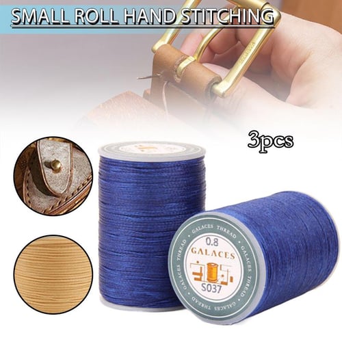 0.8mm 90m Leather Sewing Flat Waxed Thread Wax String Hand
