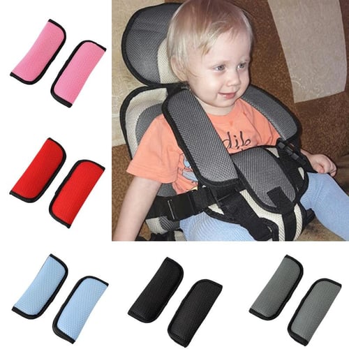 1pcs Black Seat Belt Shoulder Pad Kids Seat Belt Safety Car Pillow Head  Rest Auto Baby Neck Pillow Airplane Rest Pillow Car Seat Soft Detachable  Shoul