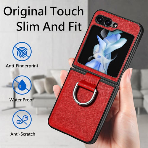 Funda Samsung Original Silicone Cover Ring para Z Flip 4 Color Kakhi