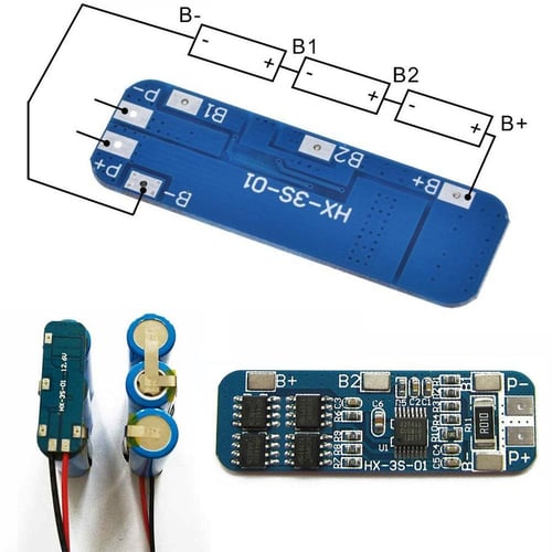 3S BMS 10A 12V Lithium Battery Charger and Over-Current Protection Board  BMS Module – Dhaka Robotics