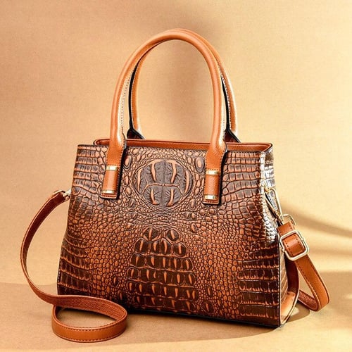 Alligator Shoulder Bag Crossbody Purse Big Bags