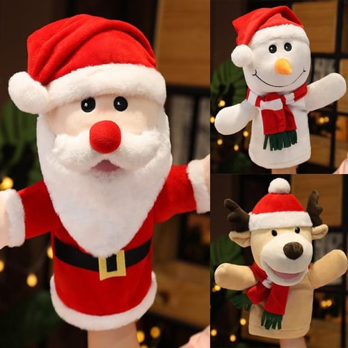 2PC Soft Plush Toy Hand Puppet For Play House, Mischievous Funny Puppets  Toy With Working Mouth,Kid's Gift For Birthday Christmas Halloween Party -  buy 2PC Soft Plush Toy Hand Puppet For Play