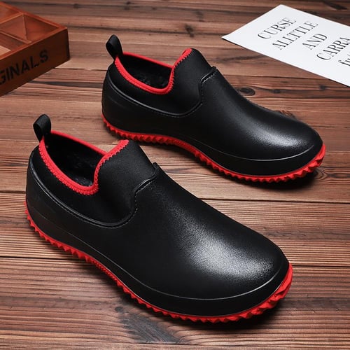 Short Rain Shoes Men's Work Men's Shoes Non-slip Waterproof Oil