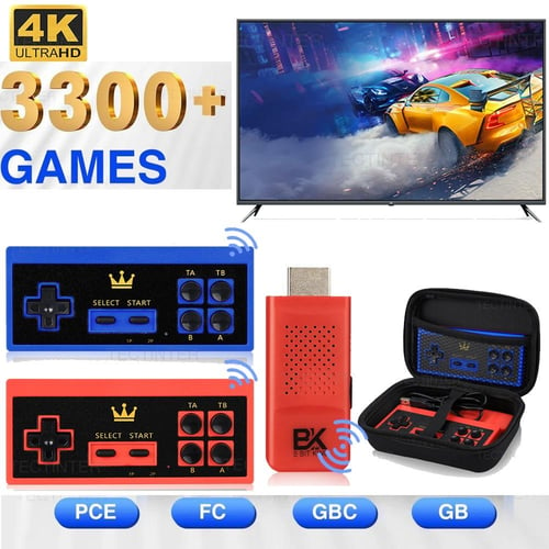 Game Stick 4K HD GT68 TV Game Console with 64GB Wireless Joysticks