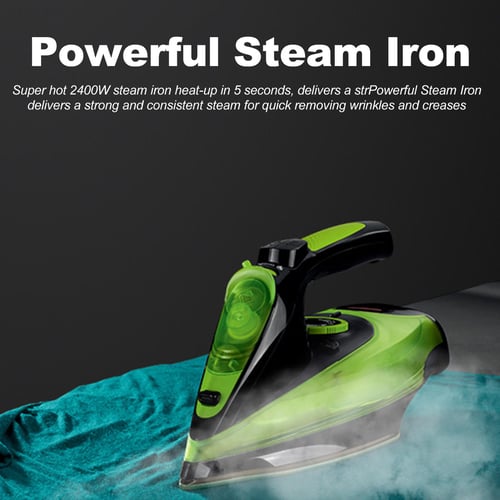 2400W MPP+ Steam Iron with Auto Shutoff and Ceramic Soleplate