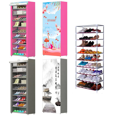 Simple Shoe Rack at The Door, Multi-Layer Storage Shelf, Home