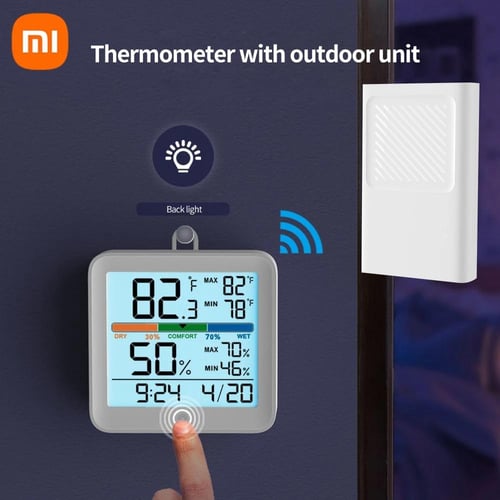 Miiiw Mute Temperature And Humidity Clock Home Indoor High