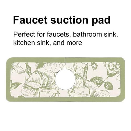 Kitchen Bathroom Faucet Water Catcher Absorbent Mat Drain Pad