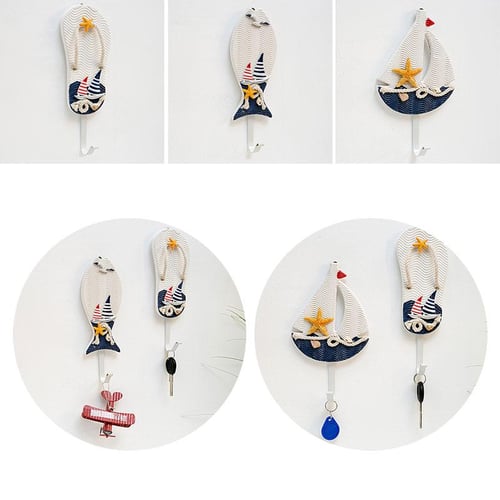 Nautical Home Wall-mounted Hook Coat Rack Hat Clothes Hanging Hanger Robe  Holder - buy Nautical Home Wall-mounted Hook Coat Rack Hat Clothes Hanging  Hanger Robe Holder: prices, reviews