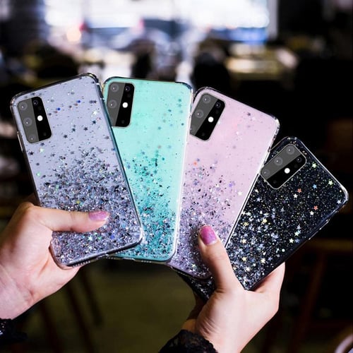 Glitter Phone Case for samsung galaxy NOTE 10 Lite Silicone Soft Case Full  Cover for Samsung