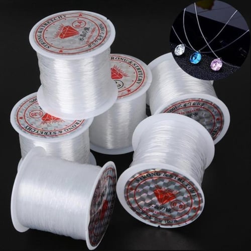 0.2mm-0.8mm Fishing Line Crystal Fishing Line Transparent Sewing Thread  Crystal Thread Nylon Line Beaded Wire No Stretch