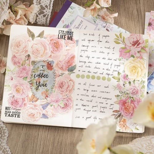 100pcs/lot Memo Pads Material Paper Watercolor flowers DIY Scrapbooking  Cards Junk Journal Retro Background Decoration Paper - buy 100pcs/lot Memo  Pads Material Paper Watercolor flowers DIY Scrapbooking Cards Junk Journal  Retro Background