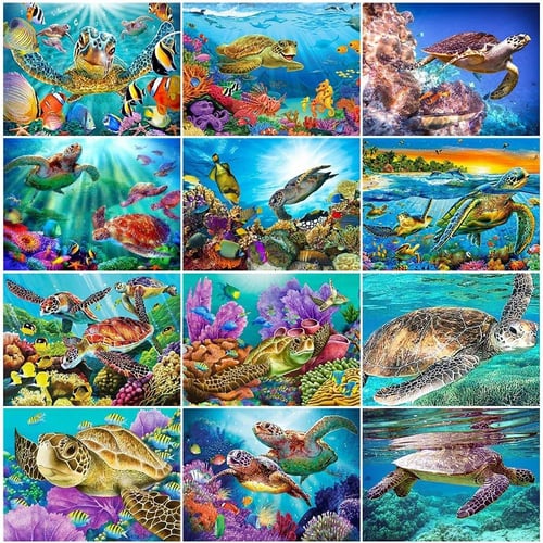 Underwater Ocean Diamond Painting / Diamond Art - Square Drill 50x40