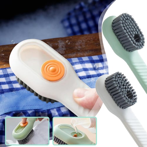 Automatic Liquid Cleaning Brushes Soft Bristles Shoe Brush Cleaners Push  Type Multifunctional for Daily Use for Kitchen Bathroom