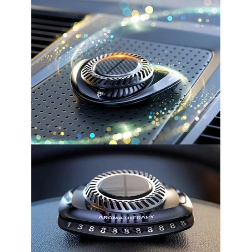 UFO Styling Solar Rotating Aromatherapy Diffuser Auto Air Purifier Interior  Decoration Car Air Freshener Perfume Car Accessories