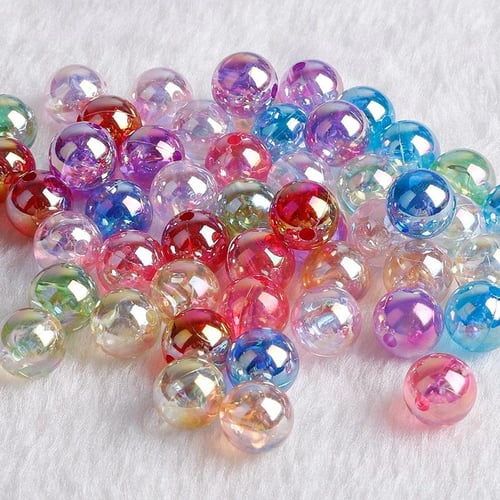 6mm Florescent Blend Acrylic Spacer Beads, Spacer Beads for