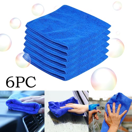 10pcs Durable Microfiber Auto Car Cleaning Towels Soft Absorbent Wash Towel  Cloths Duster (Size:30x30cm)
