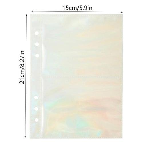 10pcs Standard Clear Plastic Photo Album Transparent A5 Binder