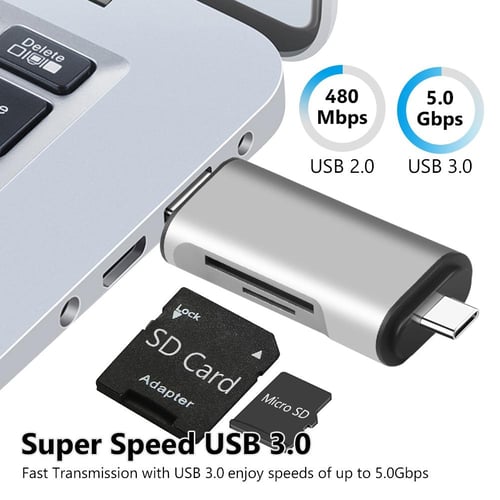OTG Micro SD Card Reader USB 3.0 Micro USB Type C Smart Memory Card Reader  Adapter for Huawei Xiaomi Samsung OnePlus - buy OTG Micro SD Card Reader  USB 3.0 Micro USB