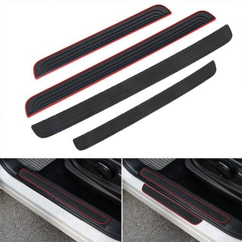 Car Trunk Door Sill PVC Plate Protector 90*7.5cm 104x8.5cm Rear