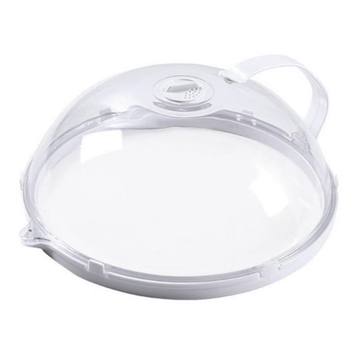 New 1pcs Plastic Microwave Food Cover Clear Lid Safe Vent Kitchen