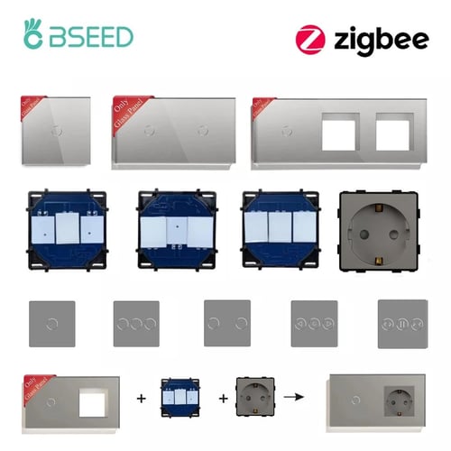 Bseed Zigbee 1/2/3 Light Switch 1/2/3 Way With EU Socket With USB and –  Bseedswitch