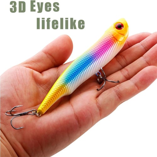 3D Eye Fishing Lure Artificial Bait Hard Lures Isca Topwater