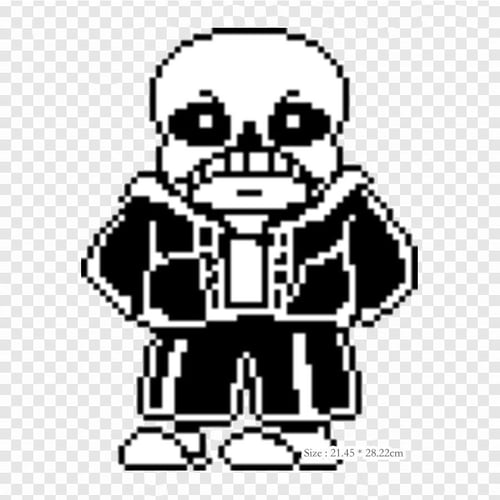 Make Your Own Sans Undertale Pixel Art Iron On Patches For DIY