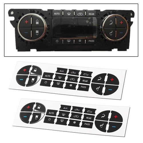 Car AC Dash Button Repair Kit Sticker Dash Board Decal for Buick