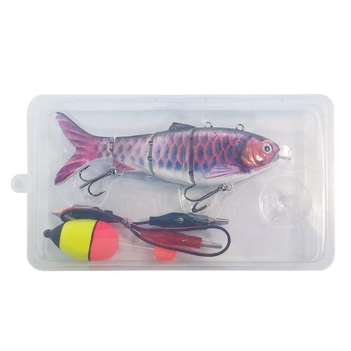 lure Robotic Swimming Lure USB Rechargeable LED Light Multi