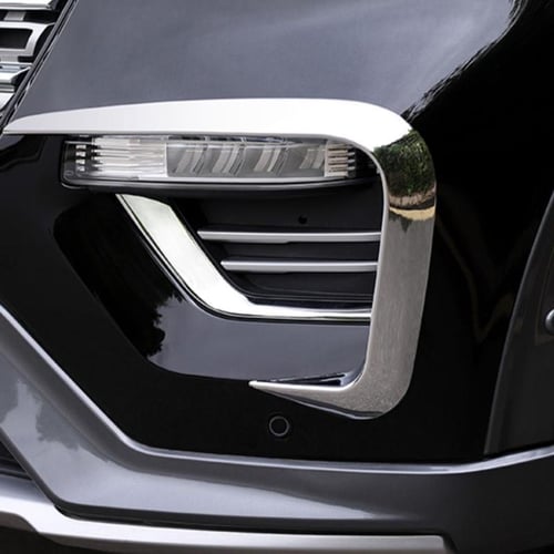 2PCS Chrome Fog Light Lamp Cover Decorate Trim For Volvo XC60 2014