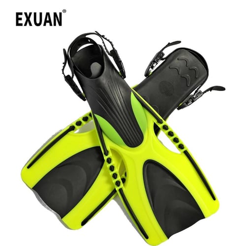 Diving Fins Adult Professional Scuba Adjustable Swimming Shoes