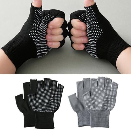 1pair Anti Slip Breathable, Sweat Absorbing, Two Finger Gloves For Outdoor  Cycling And Fishing, Fitness