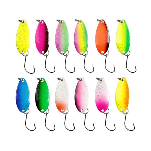 43pcs Metal Fishing Lures Set 2.3g-3.5g Spoon Hard Bait for Trout Bass  Casting - buy 43pcs Metal Fishing Lures Set 2.3g-3.5g Spoon Hard Bait for  Trout Bass Casting: prices, reviews