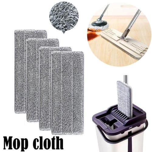 X3 Mop Replacement Microfiber Cleaning Pads, 4 Pack of Reusable Flat Mop Heads