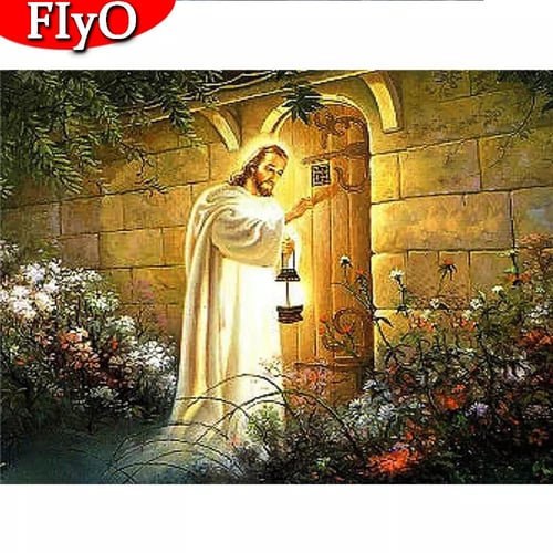 Jesus Knocked on The Door DIY 5D Diamond Painting Embroidery Painting -  China Diamond Painting and Diamond Art price